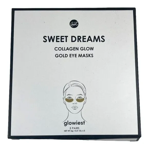 Sweet Dreams Collagen Glow Gold (5 Pack) Eye Masks in Box Glowiest NEW NIB - Picture 1 of 3